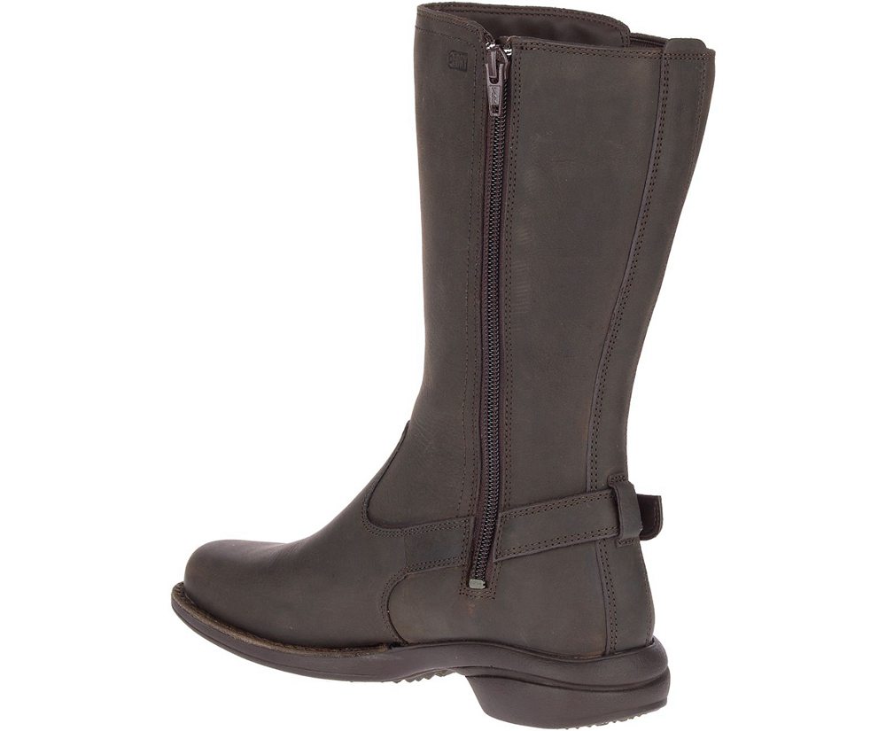 Merrell Boots Brown - Andover Peak Waterproof - Womens 34CQPIJBY